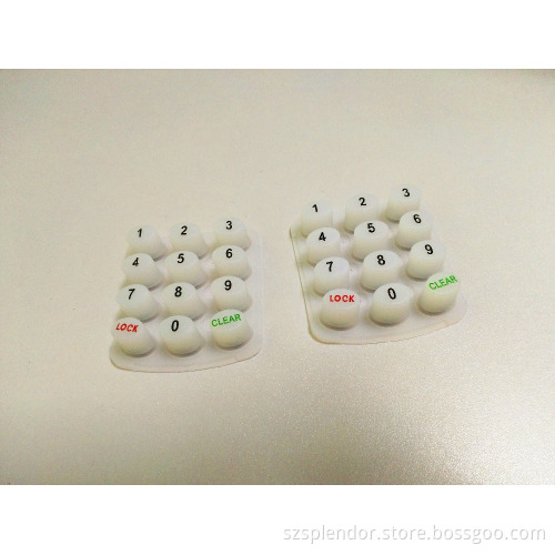 Custom 3x4 Matrix 12 Key Membrane Switch Rubber Keypad 3x4 Matrix Keyboard